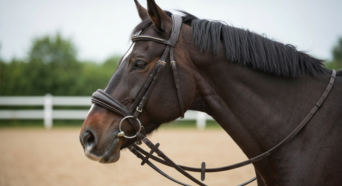 De invloed van een anatomisch hoofdstel op de aanleuning bij bitgevoelige paarden