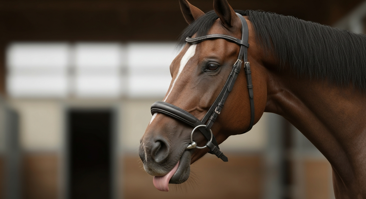 De invloed van een anatomisch hoofdstel op de ontspanning van een bitgevoelig paard