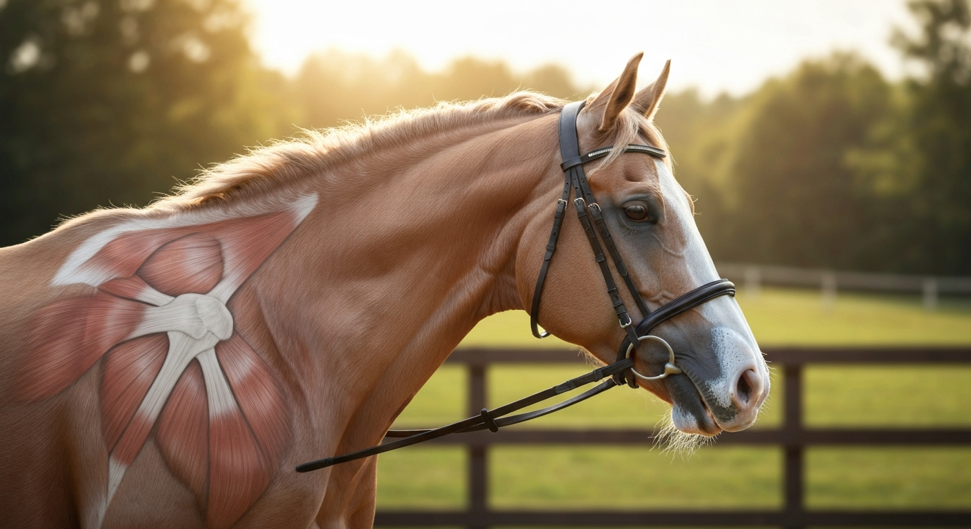 De invloed van een anatomisch hoofdstel op de spieropbouw en ontspanning van je paard