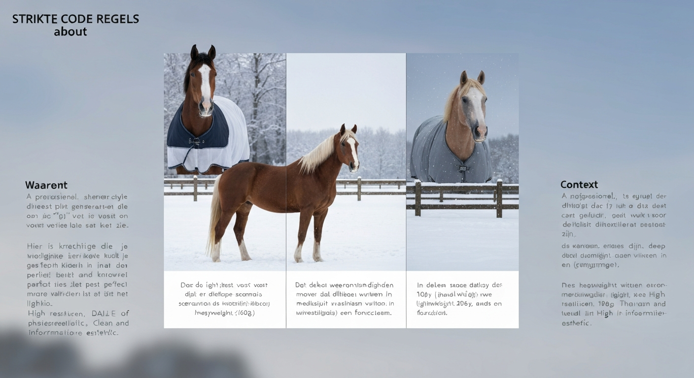 De ultieme gids voor het kiezen van de juiste grammage winterdeken voor jouw paard