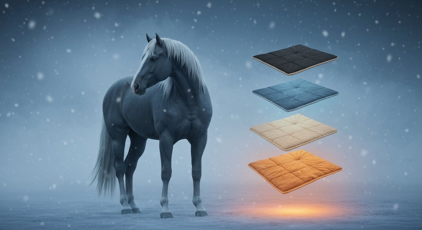 Het mysterie van de grammen: welke winterdeken past bij de temperatuur en de vacht van jouw paard?