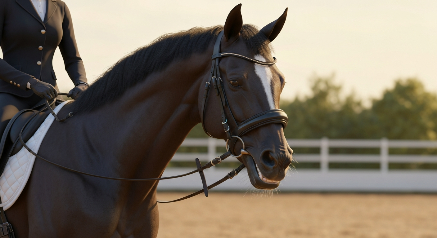 Waarom een anatomisch hoofdstel de oplossing kan zijn voor een paard dat achter de teugel loopt