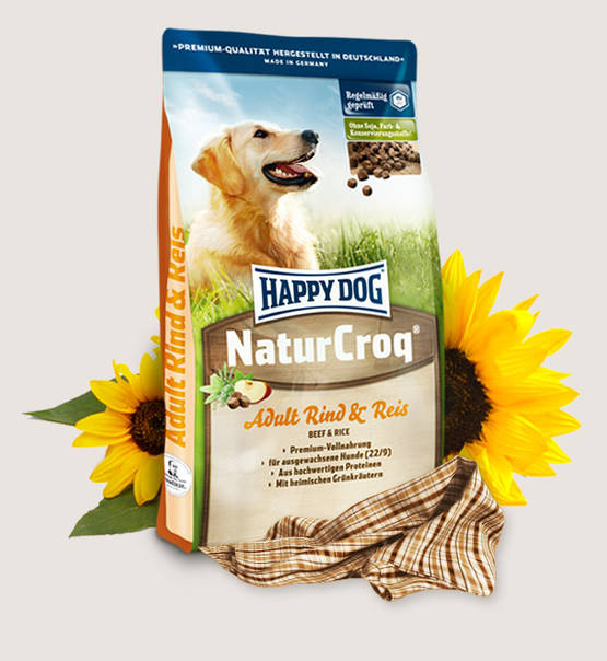 Happy Dog Premium - NaturCroq Rind en Reis