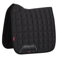 LeMieux Zadeldek Carbon Mesh Air Square Dressage Black maat L