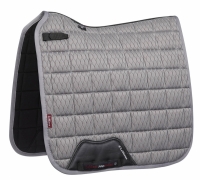 LeMieux Zadeldek Carbon Mesh Air Square Dressage Grey maat L