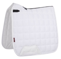 LeMieux Zadeldek Carbon Mesh Air Square Dressage Whitemaat L