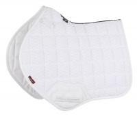 LeMieux Zadeldek Carbon Mesh Air Square CC Whitemaat L