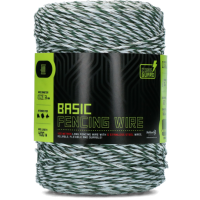 ZoneGuard 3 mm Basic afrasteringsdraad wit donkergroen 400 m