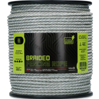 ZoneGuard 6 mm gevlochten afrasteringskoord wit groen 200 m