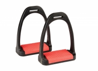 KORSTEEL POLYMER STIRRUP IRONS WITH COLOURED TREADS