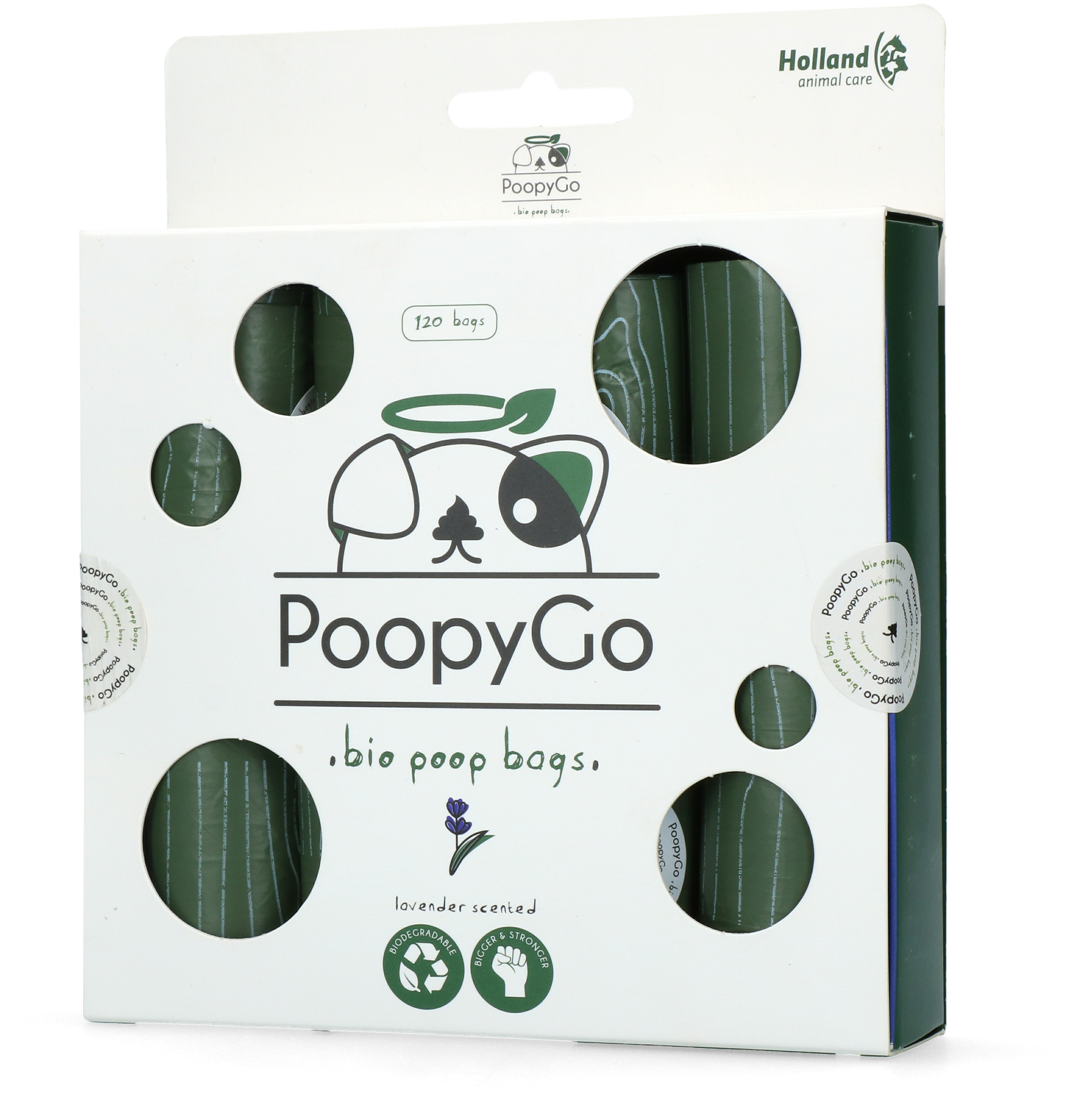 PoopyGo Eco friendly 120 st. (8x15 zakjes) Lavendelgeur