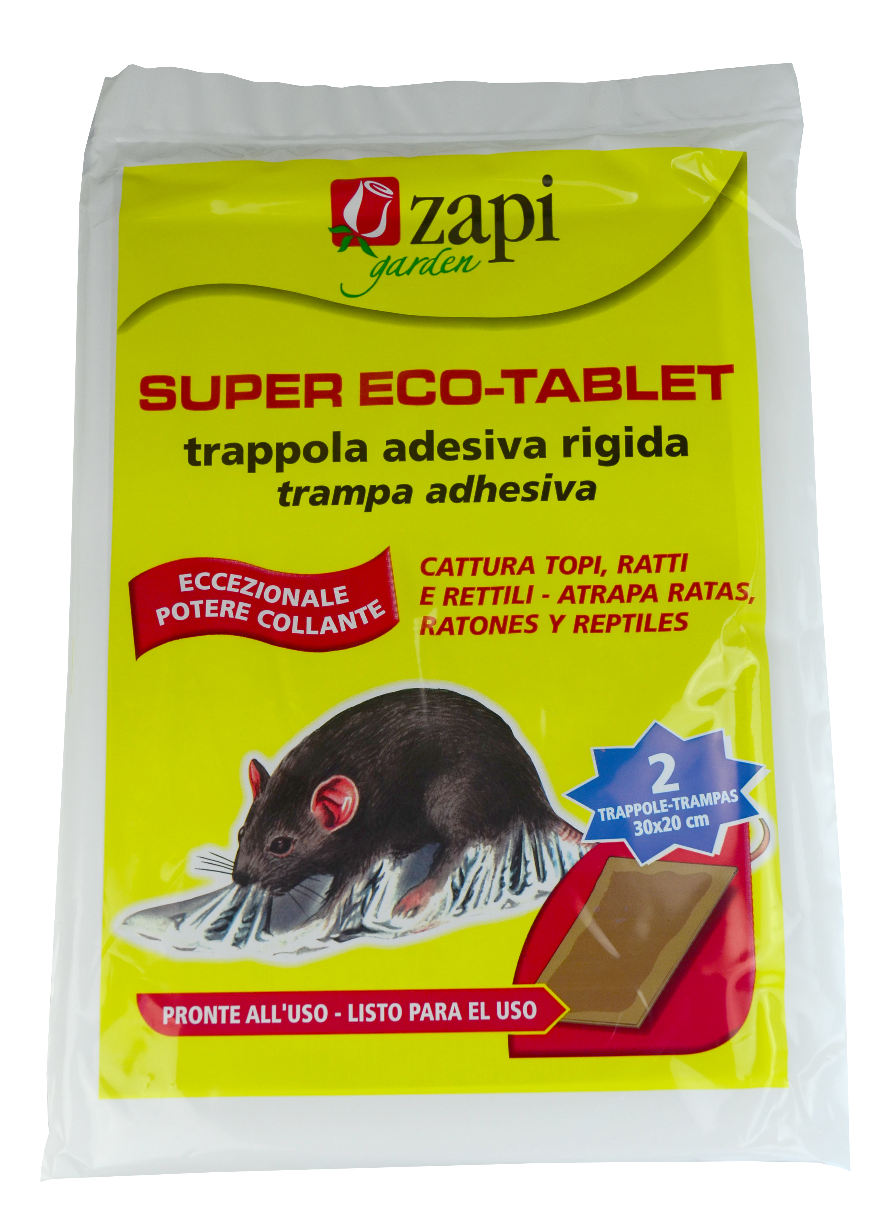 Zapi Super Tablet Rats en Mice sticky trap 28x19cm