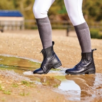 DUBLIN EVOLUTION ZIP FRONT WATERPROOF PADDOCK BOOTS BLACK
