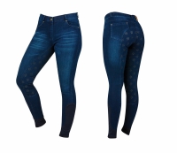 DUBLIN SHONA FULL GRIP SILICONE PRINT DENIM STAR RIJBROEK