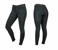 DUBLIN SHONA FULL GRIP SILICONE PRINT DENIM BREECHES ASH