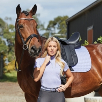 DUBLIN MADDISON SHORT SLEEVE TECHNICAL AIRFLOW 1/4 ZIP TOP LAVENDER