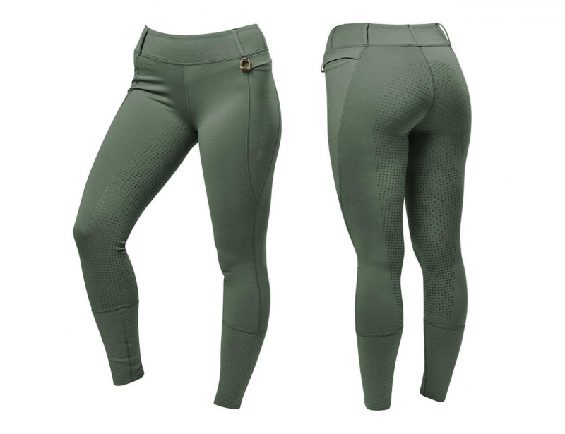 DUBLIN COOL IT EVERYDAY RIDING TIGHTS OLIVE GREEN