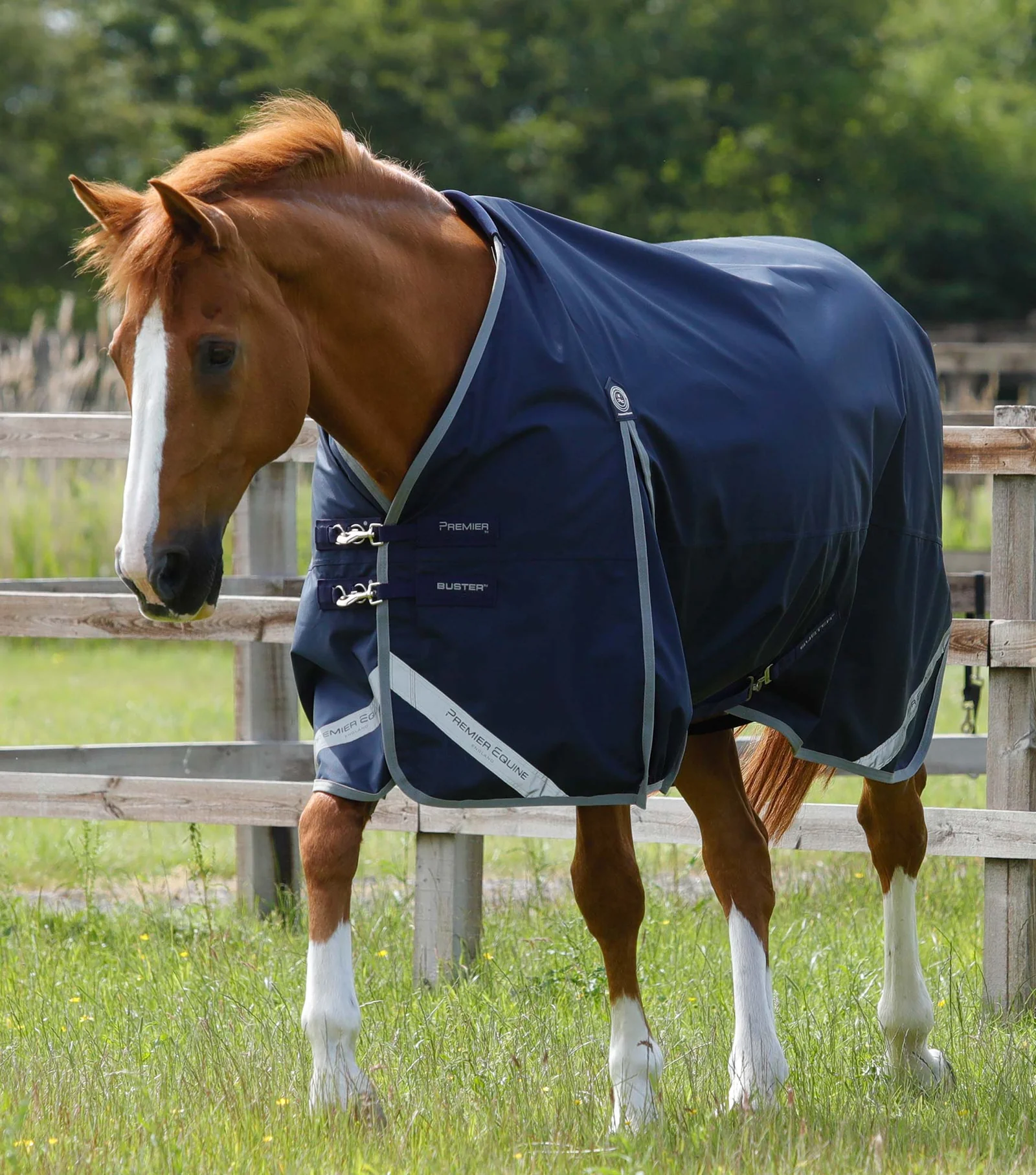 Premier Equine Buster Zero Original Turnout Rug navy