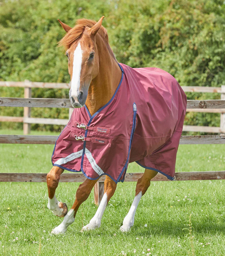 Premier equine Buster Zero Original Turnout Rug burgundy