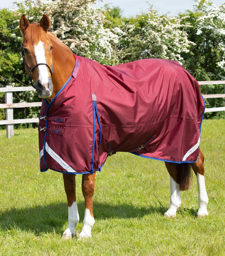 Premier equine Buster 40g Turnout Rug with Classic Neck Cover-burgundy-hals afneembaar
