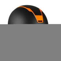 VEILIGHEIDSHELM SPARROW ZWART/ORANJE