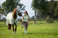 Anti-fly mask -Flamingo-