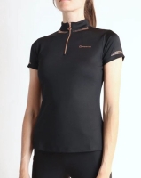 MoKelsey rosegold crystals polo