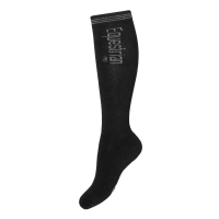 EQUESTRIAN PRO SOCKS VPE=3 KLEUR/MAAT ZWART/ZILVER