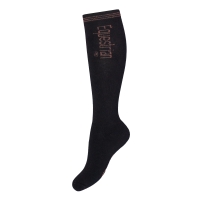 EQUESTRIAN PRO SOCKS VPE=3 KLEUR/MAAT ZWART/ROSE