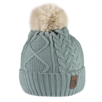 GEBREIDE MUTS OLD GREEN
