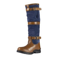 OUTDOOR LAARS HIGHLANDER LANG COGNAC/BLAUW