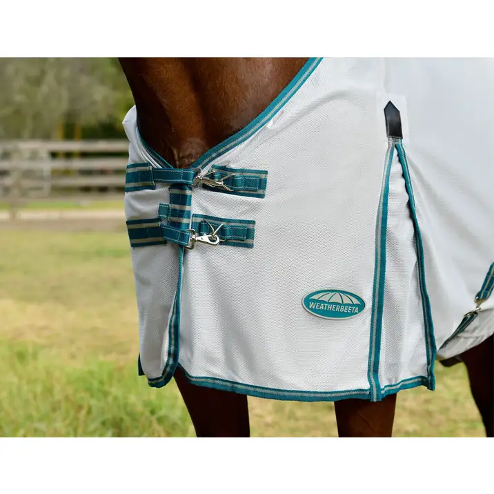WEATHERBEETA COMFITEC ZEPHYR PLUS MESH COMBO NECK SILVER/TEAL GREEN/STONE