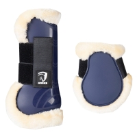 PVC beenbeschermers met bont , set van 4