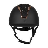 VEILIGHEIDSHELM SPARROW ZWART/ROSE/STRA