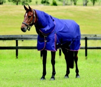 WEATHERBEETA COMFITEC ESSENTIAL TURNOUT DETACH-A-NECK 220G Navy/Burgundy 5'0