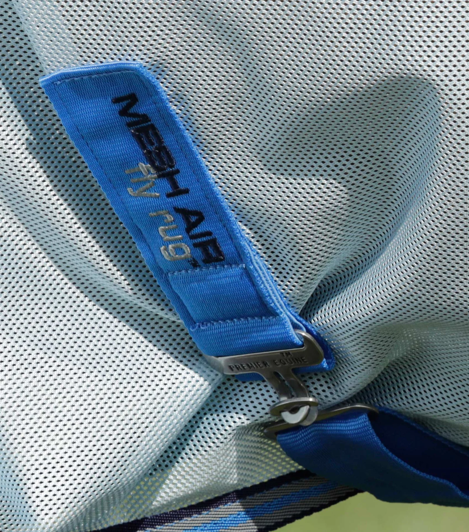 PE Mesh Air Fly Rug with Surcingles Blue