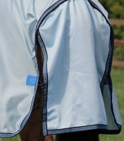 PE Mesh Air Fly Rug with Surcingles Blue
